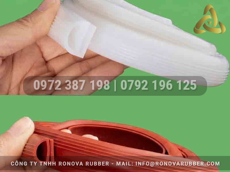 Nhà sản xuất ron silicon chữ E chất lượng giao hàng toàn quốc tại Cao Su Ronova